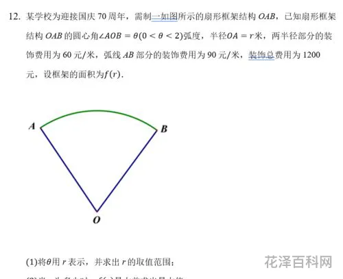 扇形面积公式