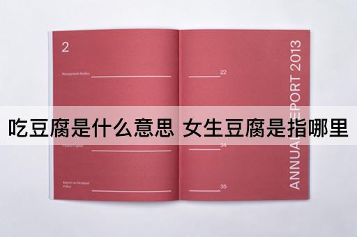 吃豆腐是什么意思 女生豆腐是指哪里