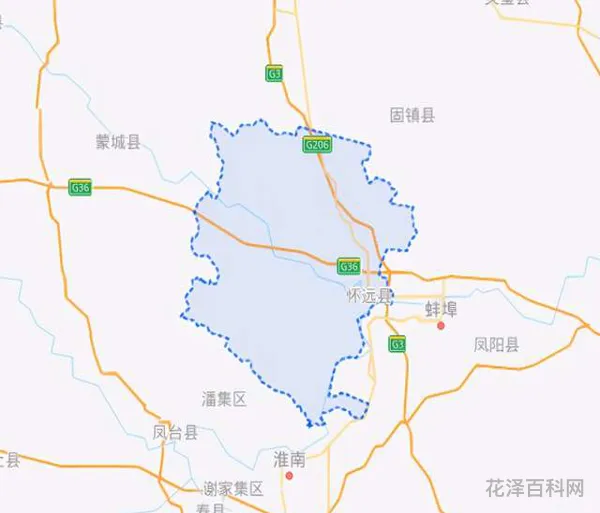 安徽怀远县属于哪个市