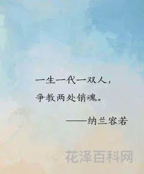 纳兰容若人生若只如初见