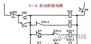 电动机星三角启动，丫一△实物接线图
