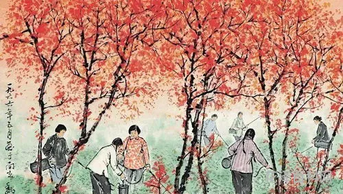 霜月红于二月花，霜叶指的是什么