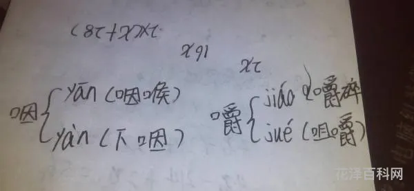 咽的拼音和组词语