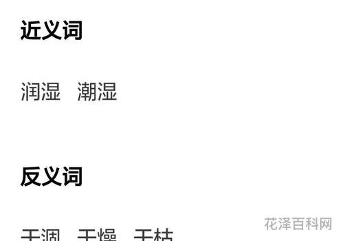 湿润的近义词 近义词大全1000个