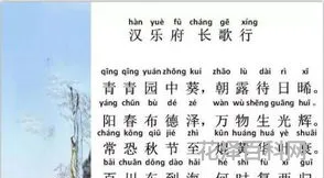 汉乐府长歌行，长歌行 全诗