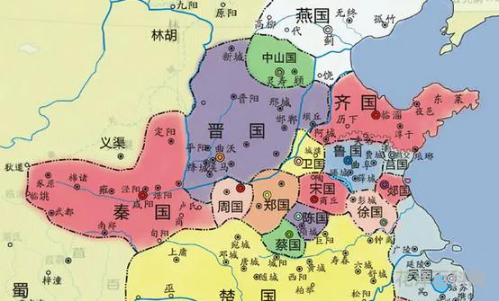 春秋战国地图