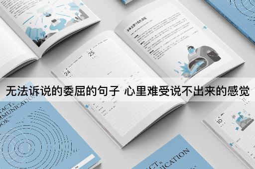 无法诉说的委屈的句子 心里难受说不出来的感觉