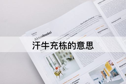汗牛充栋的意思