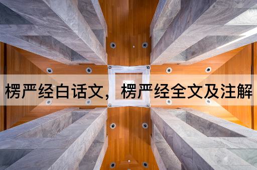 楞严经白话文，楞严经全文及注解