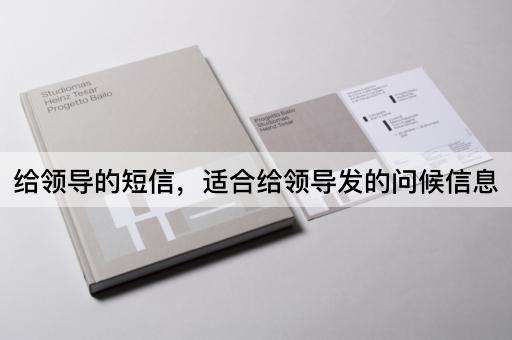 给领导的短信，适合给领导发的问候信息