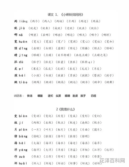 汹的组词和拼音，六13课生字组词拼音