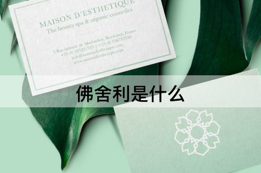 佛舍利是什么