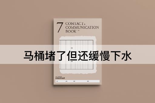 马桶堵了但还缓慢下水