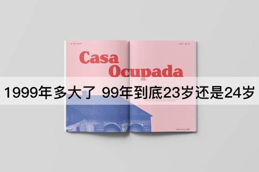 1999年多大了 99年到底23岁还是24岁