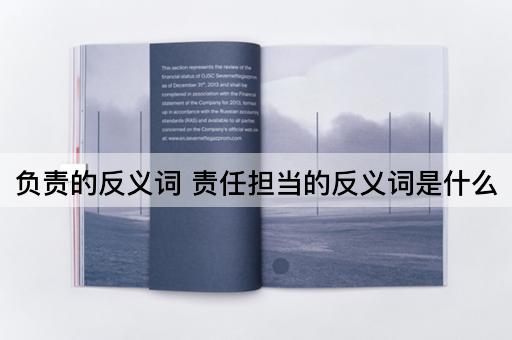 负责的反义词 责任担当的反义词是什么