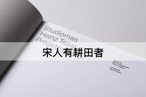 宋人有耕田者