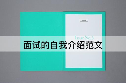 面试的自我介绍范文