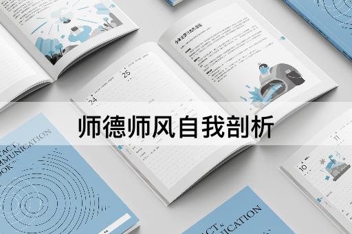 师德师风自我剖析