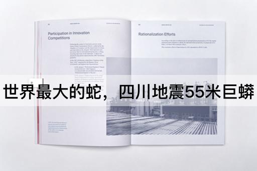 世界最大的蛇，四川地震55米巨蟒