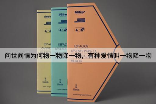 问世间情为何物一物降一物，有种爱情叫一物降一物