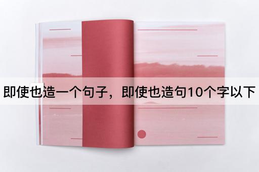 即使也造一个句子，即使也造句10个字以下