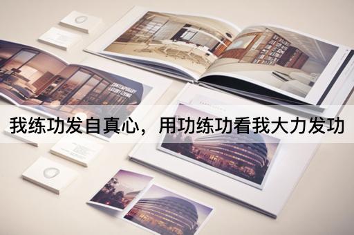我练功发自真心，用功练功看我大力发功