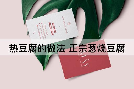 热豆腐的做法 正宗葱烧豆腐