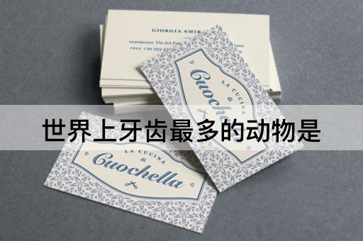 世界上牙齿最多的动物是