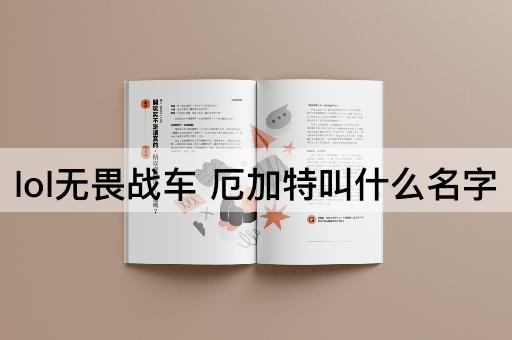lol无畏战车 厄加特叫什么名字