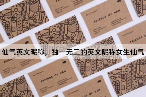仙气英文昵称，独一无二的英文昵称女生仙气
