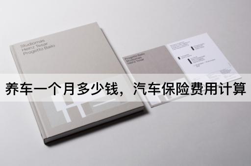 养车一个月多少钱，汽车保险费用计算