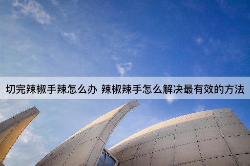 切完辣椒手辣怎么办 辣椒辣手怎么解决最有效的方法