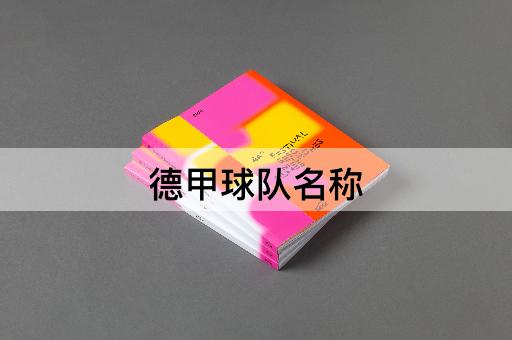 德甲球队名称