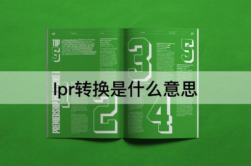 lpr转换是什么意思