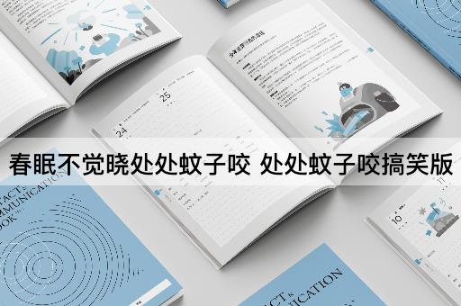 春眠不觉晓处处蚊子咬 处处蚊子咬搞笑版