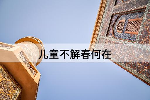 儿童不解春何在