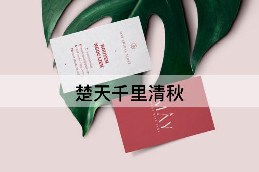 楚天千里清秋