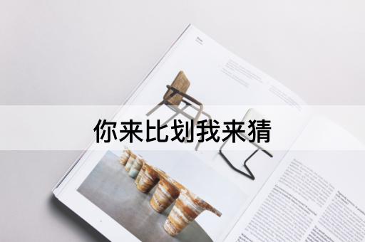 你来比划我来猜