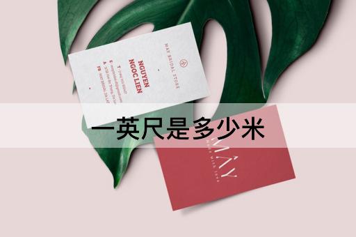 一英尺是多少米